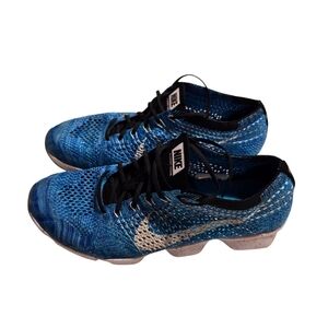 Nike Flyknit Zoom Agility Blue Lagoon Womens Size 9.5 Running Shoes 698616-402